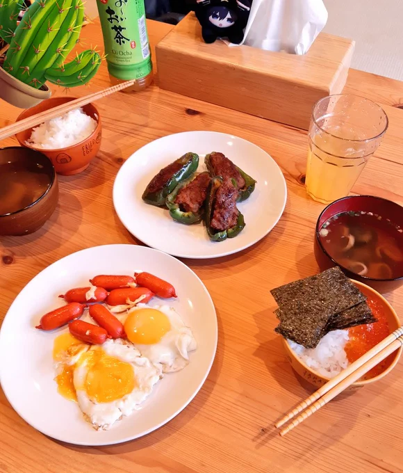 おはようございます 朝ごはん作りました