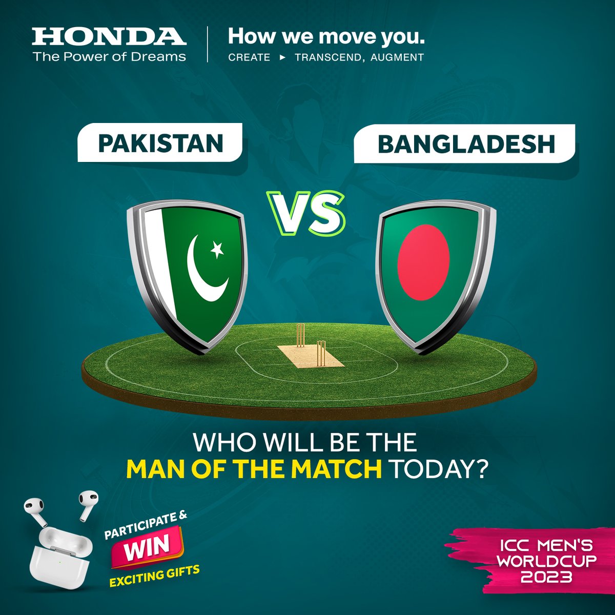 Hacpl_Official's tweet photo. Guess the right answer and win!
Answer our World Cup quizzes and win exciting prizes through lucky draw at the end of the contest! Like, follow and comment on our pages for more such contests.
#Honda #WinWithHonda #ICCWorldCup #WCHondaContest https://t.co/a8Mi0a67Y9