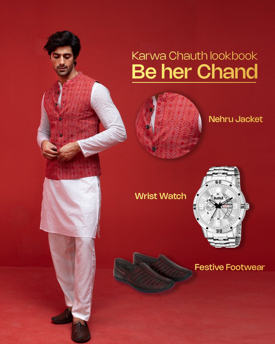 snapdeal's tweet photo. Your guide to becoming her Chand in style is here! 🥳 Shop the look on Snapdeal. #linkinbio
#Snapdeal #Kurta #NehruJacket #KarwaChauth https://t.co/CF04nb2M10