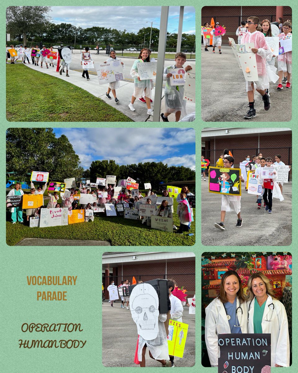 MrsSmallPBC's tweet photo. We had a fantastic week celebrating Red Ribbon Week &amp; ending the week with the Vocabulary Parade! We loved the posters the students created and they enjoyed presenting their human body vocab word to the classes after the parade. Operation Human Body Vocabulary was a success! https://t.co/MN3IX0Lsuh