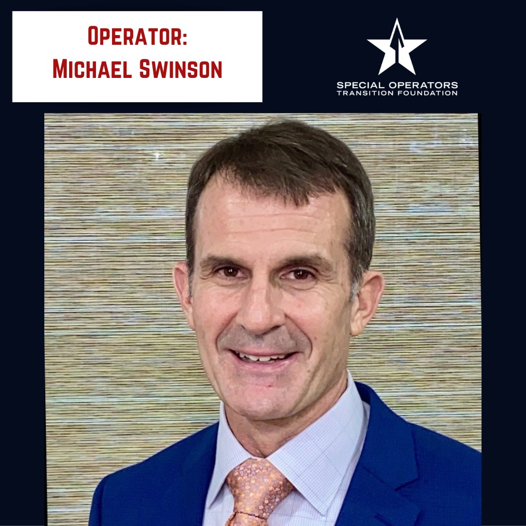 #Military Transition Tuesday- Micheal Swinson, a Senior Intelligence Officer, has accepted a position as an intelligence advisor with Five Domains.  “Thanks again for the opportunity. The entire  SOTF program is very well run and was very useful."