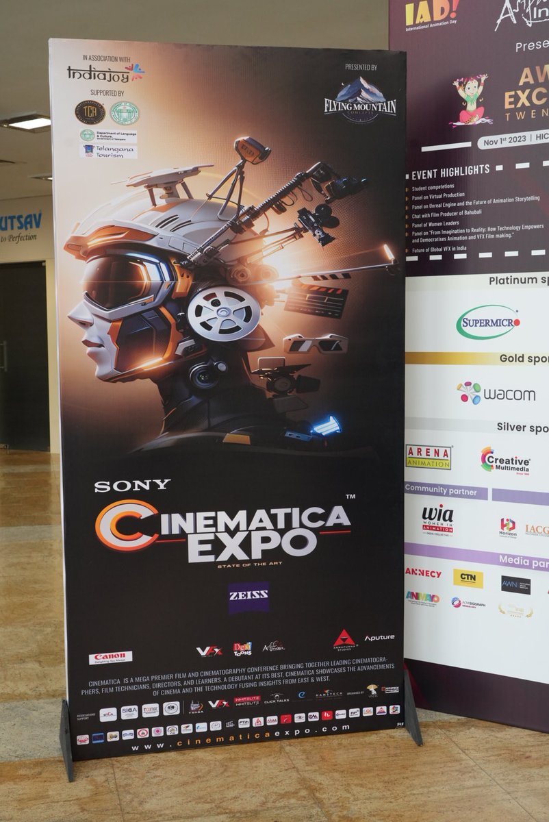Spectacular Cinematica Expo 2023📷📷📷 'Unlocking the Magic: A Visual Odyssey at Cinematica Expo - Where Frames Paint Stories and Imagination Knows No Bounds. 📷📷 #CinematicaGlimpse'.