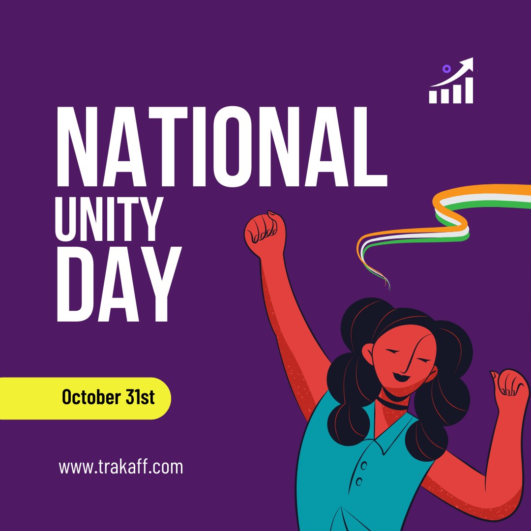 trak_aff's tweet photo. May National Unity Day strengthen our bonds, encourage harmony and progress for our diverse nation. Together, we stand stronger.

#SardarVallabhbhaiPatel #NationalUnityDay #RashtriyaEktaDiwas #trakaff https://t.co/HisoHXsohs