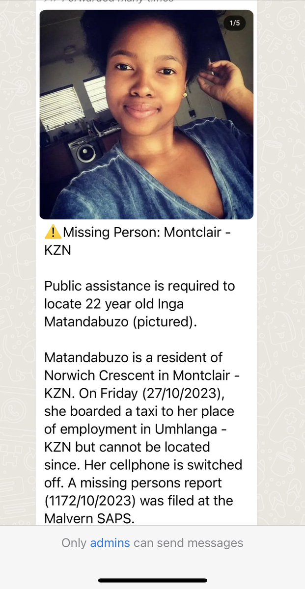 Kokoleo_zn's tweet photo. Durban folks please help https://t.co/9aT6UIyEu9