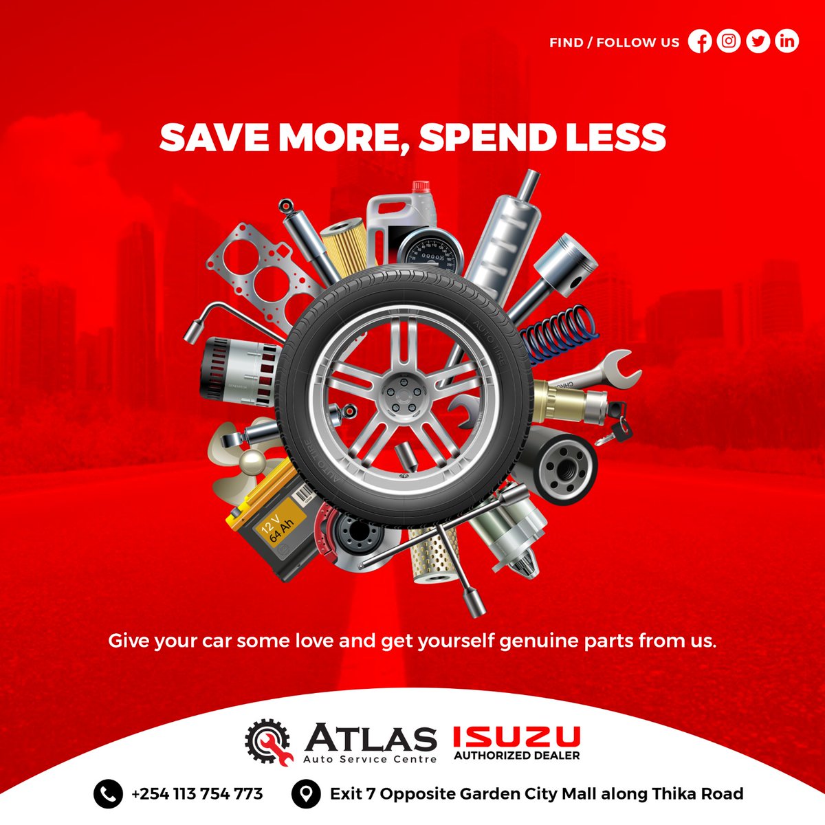 Save More, Spend Less - Love Your Car! 🚗💰 Treat your ride to genuine parts from @Atlasautoservicecentre Quality and savings in one package! Your car deserves the best. 🛠️✨#howcanwehelp #CarCare #GenuineParts #SavingsOnWheels #AtlasAutoService