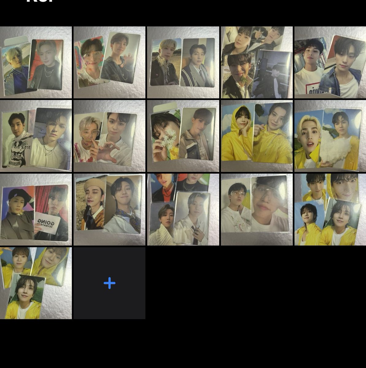 Wts lfb seventeen photocards 
Scoups jeonghan joshua jun hoshi wonwoo woozi the8 dk mingyu seungkwan vernon dino heaven kambing atenista horanghae beret goggles flower noot noot 

Mop-gcash
Mod-sco
Dop-payo/48 hours 

Dm to claim/ask

1-12th pic pair/set
The rest tingi