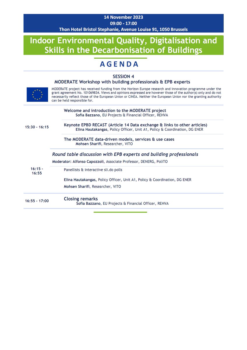LitiuAndrei's tweet photo. 🚀@REHVAHVAC Brussels Summit #Policy #Conference is nearing! Dive into #EPBD #Recast, IEQ, digitalisation, skills &amp; financing building renovations
⏳Register by Nov 6th https://t.co/vqdXAf0KFL
🤝Shape HVAC &amp; buildings future!
🔄📣
#HVAC #IEQ #Digitalisation #BuildingRenovation https://t.co/Bx2W5pZaHC