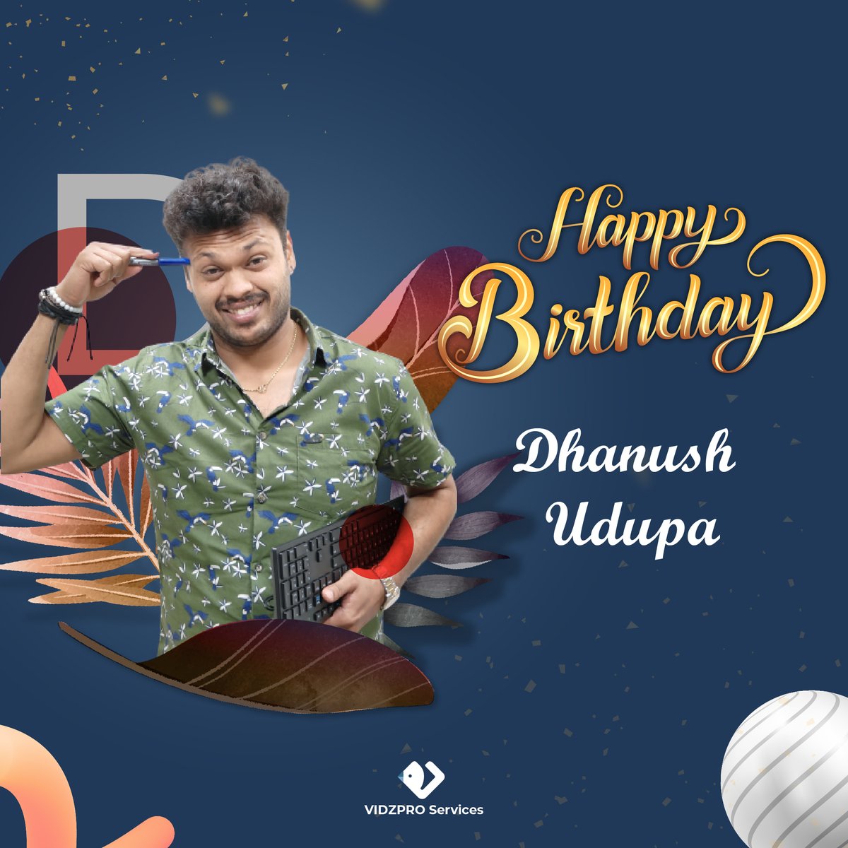 VidzproServices's tweet photo. Happy Birthday, Dhanush! May your smile lighten up people like you always do ✨🥳
#BirthdayVibes #WriterBirthdayCelebration #WriterTurnsOlder #BdayCelebration #BirthdayWishes #BirthdayBash #vidzproservices https://t.co/1vIDwp36GT