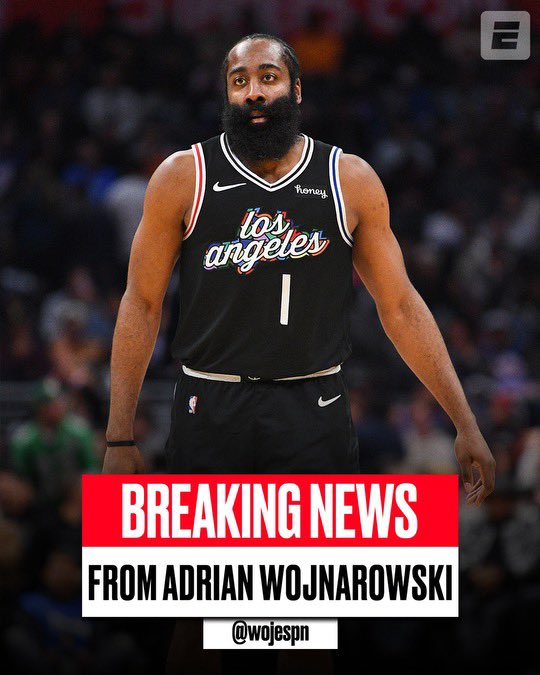 BREAKING: The Philadelphia 76ers have agreed on a trade to send guard James Harden to the Los Angeles Clippers, sources tell ESPN.