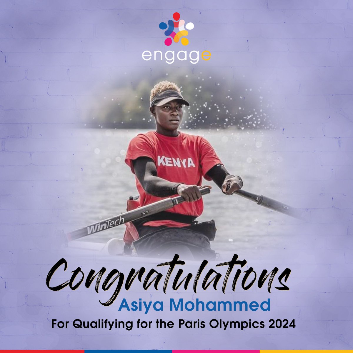 🥁Let’s give a round of applause to Asiya who's qualified for the 2024 Paris Olympics!Her 2nd consecutive qualification.She's East Africa’s 1st female pararower 🚣🏾& Kenya’s 1st Pararower to the Olympics.Her's a story of resilience. Watch her Engage Story to know more.#Paris2024