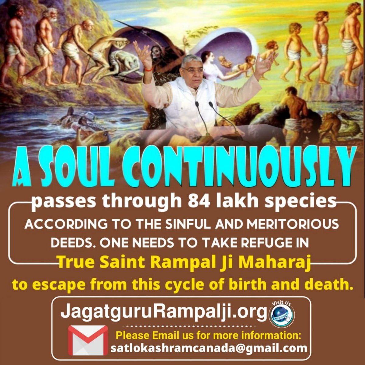 AdityaUpadhyeP's tweet photo. #GodMorningTuesday
True worship can end the cycle of birth and death.
Take refuge in Saint Rampal Ji Maharaj to attain salvation, eternal peace and happiness.
#TuesdayFeeling #tuesdayvibe
#TuesdayMotivation https://t.co/dc0DKmmrLK