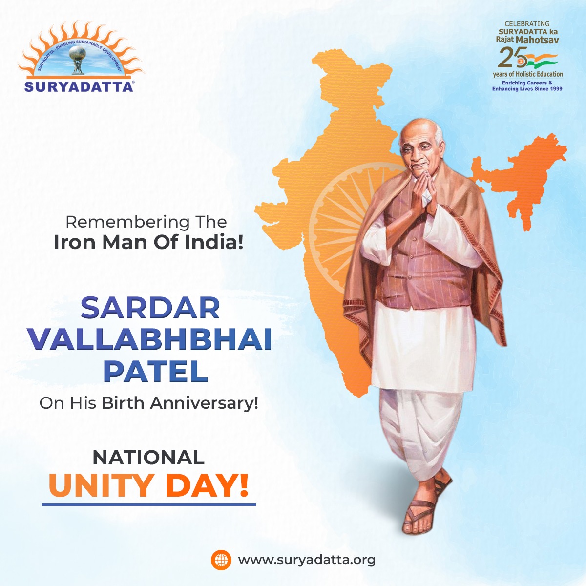 Celebrating National Unity Day! Today, we pay tribute to the great leader 'Sardar' Vallabhbhai Patel, who played a crucial role in bringing together the diverse states of India. #SGI #NationalUnityDay #SardarVallabhbhaiPatel #IronManOfIndia #UnityInDiversity