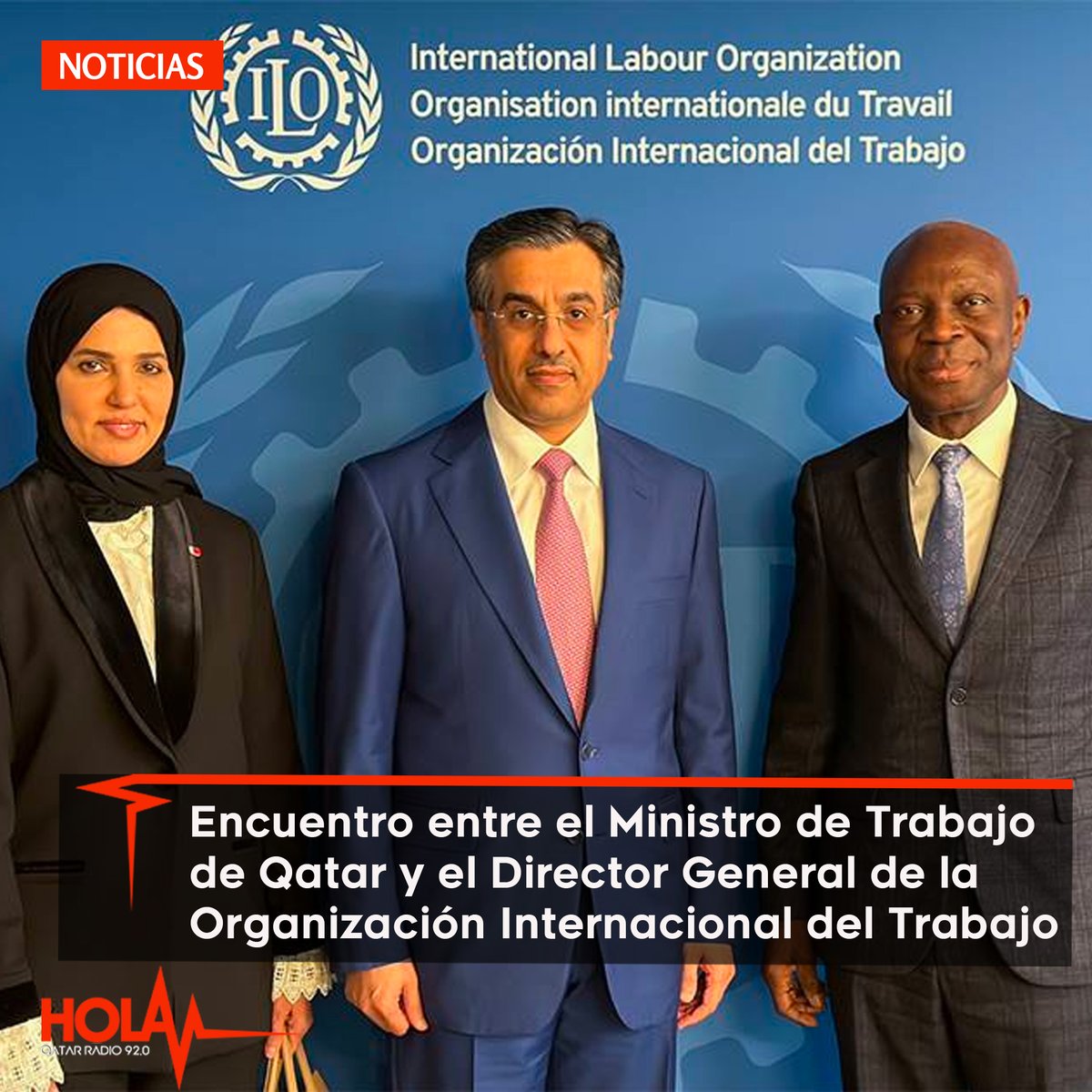 holaqatar92's tweet image. Ambas partes debatieron las cuestiones más destacadas del sector laboral mundial, y los esfuerzos del Ministerio de Trabajo para mantener y mejorar los requisitos de seguridad y salud en el trabajo. #holaqatar92 #enespañol #qna #trabajo #qatar #oit #seguridad #salud #cooperacion