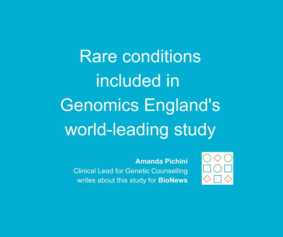 COMMENT PIECE: Amanda Pichini discusses the newly published list from Genomics England of 223 diseases that newborns will be screened for. Read the full comment piece in BioNews: progress.org.uk/rare-condition…

#genomics #genetics #DNA #mutation #newbornscreening <a href="/AmandaPichini/">Amanda Pichini</a>