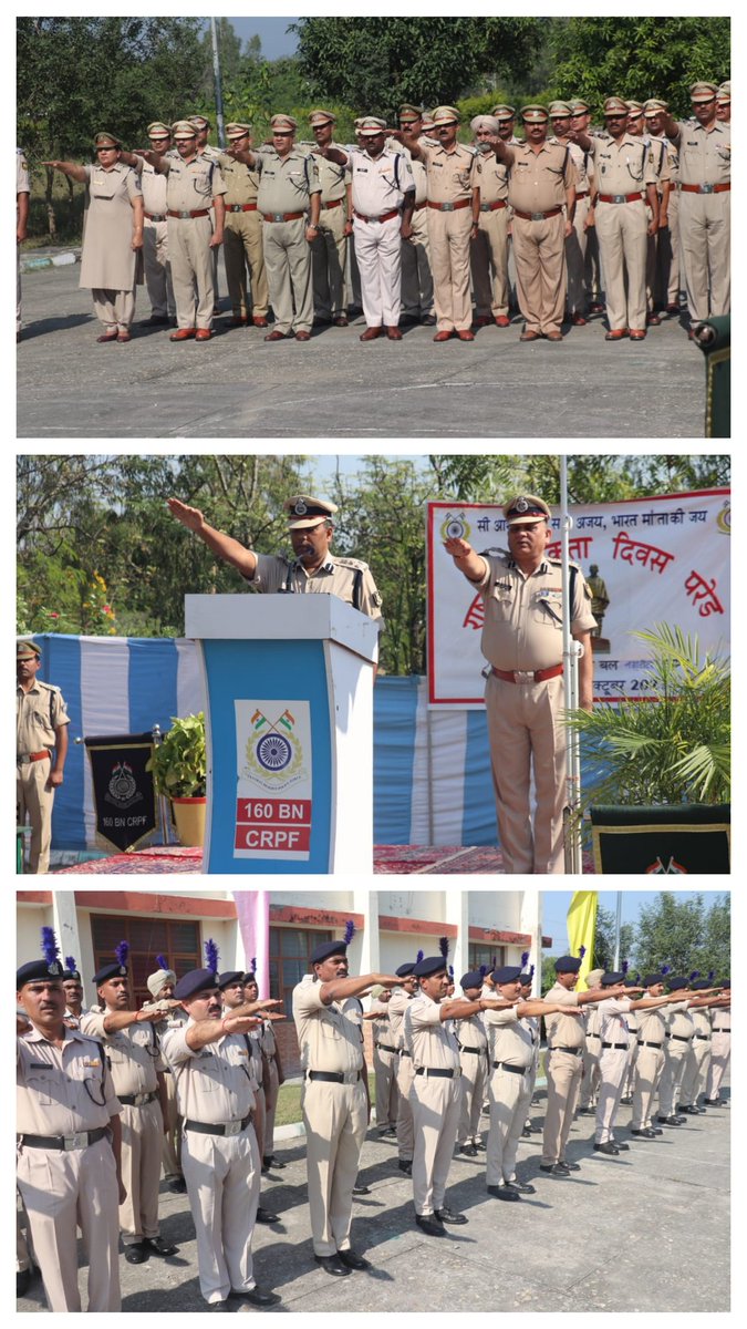 #NationalUnityDay2023 #RunForUnity .
On the occasion of Rashtriya Ekta Divas,
Officers, SO's &amp;Jawans Of 160BN CRPF Enthusiastically Enrolled in Run for Unity Drive &amp; Pledge taking ceremony at Bn HQ.
<a href="/crpfindia/">🇮🇳CRPF🇮🇳</a> <a href="/WSCRPF2016/">WESTERN SECTOR CRPF</a> <a href="/jammusector/">jammu sector crpf</a> <a href="/HMOIndia/">गृहमंत्री कार्यालय, HMO India</a>
