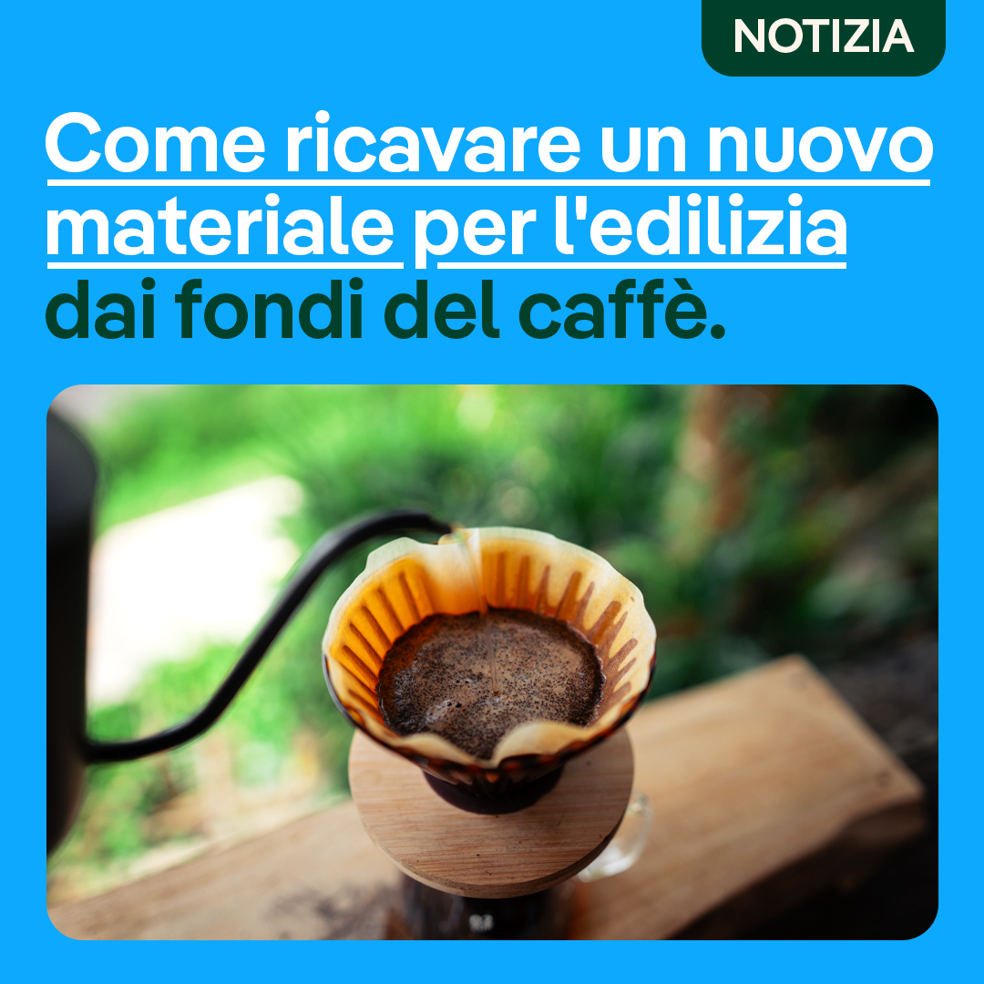 Riutilizzare i fondi di caffè per rinforzare il cemento, ti sembra strano? Invece è una proposta reale da parte di un gruppo di ingegnieri australiani.
I fondi di caffè tostati trasformati in biochar sembrerebbe rendere il cemento più resistente del 30%. 
rinnovabili.it/economia-circo…