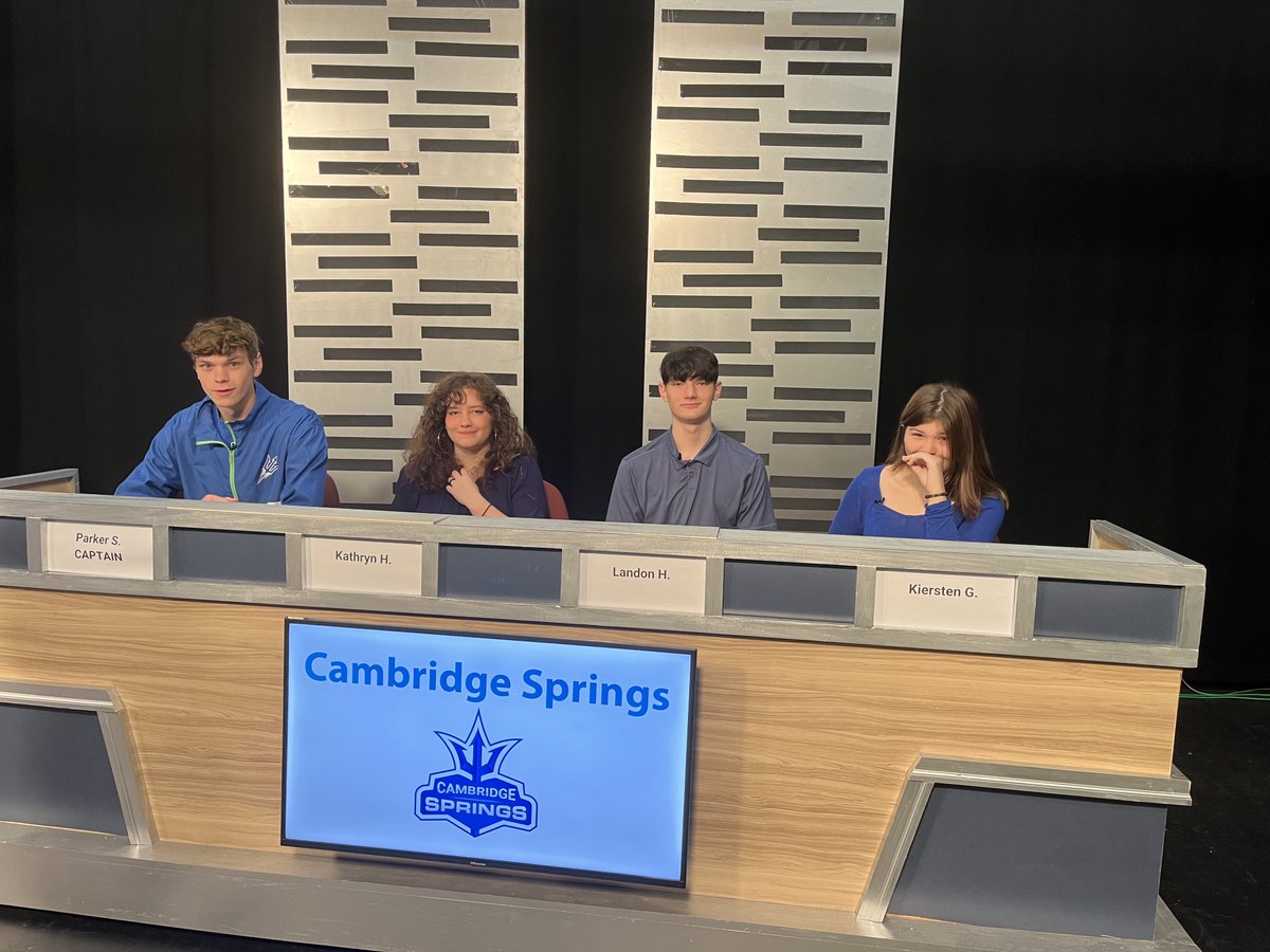 On Monday, 10/30, several CSHS students traveled to the WQLN studios in Erie, PA to compete in the Scholastic Scrimmage. Tune in this spring to see the competition!
#cshsspeaks