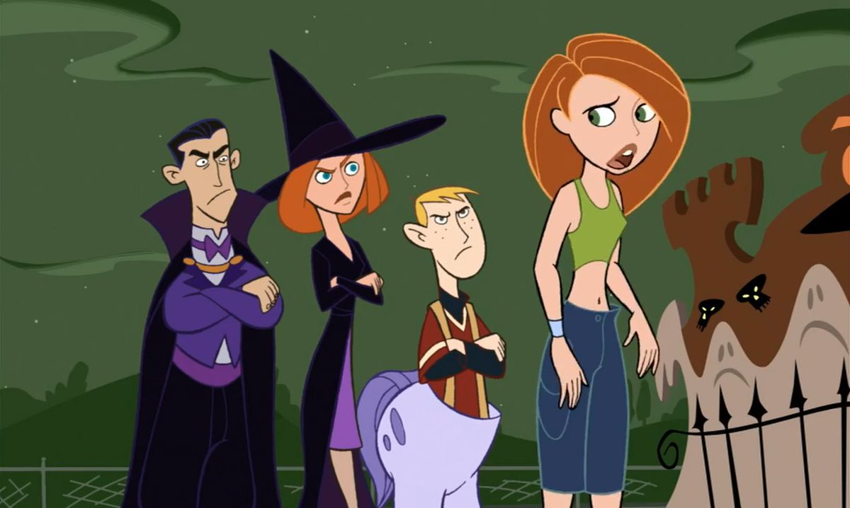 LoriLiterally's tweet photo. Happy Halloween 🎃
#KimPossible #Scene #Season1 #RonStoppable #Shego #JamesPossible #AnnPossible #JimPossible #TimPossible #HappyHalloween #DisneyTVA #Halloween2023 https://t.co/5ohjIttjwL