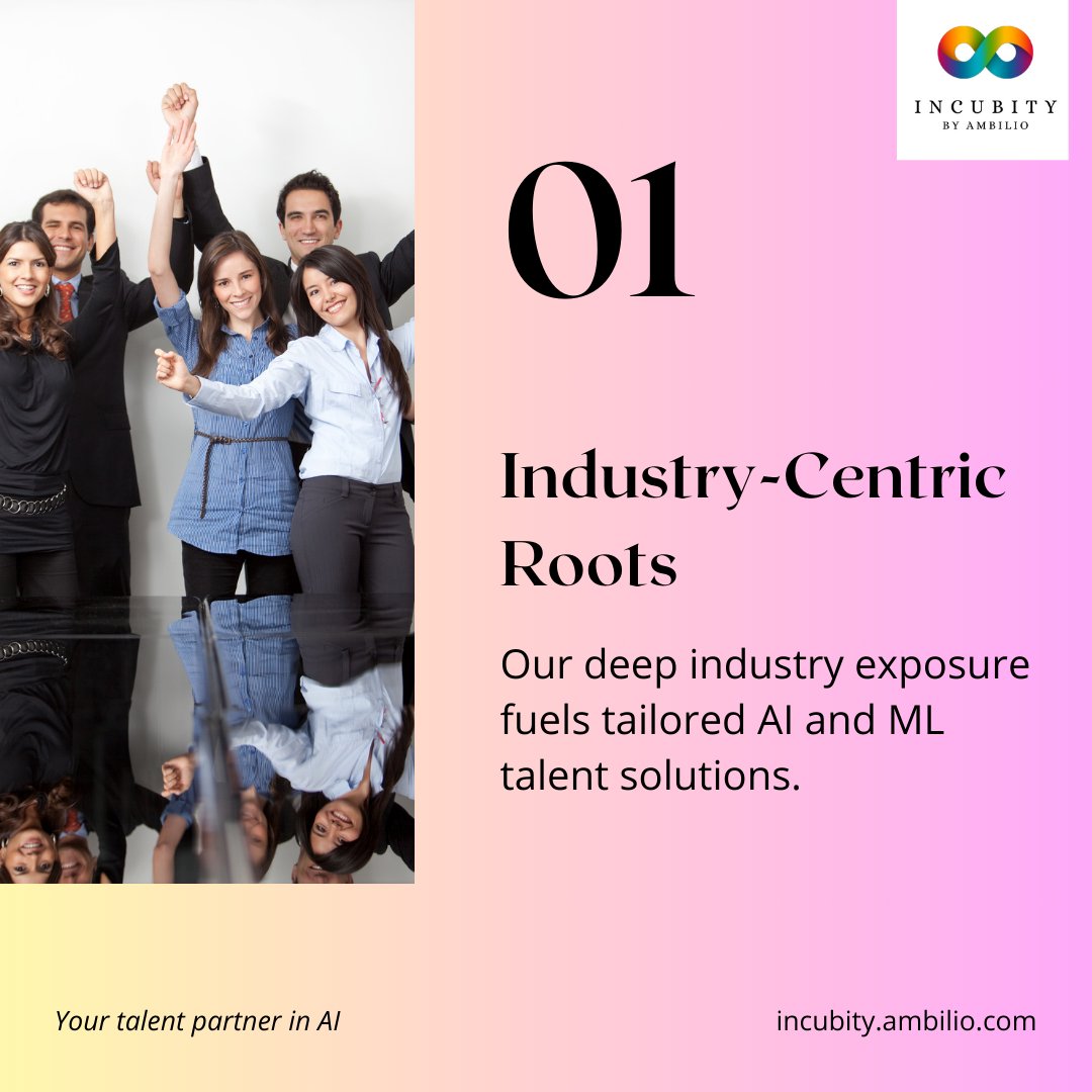 Incubity1's tweet image. 1/2
Elevate your AI and ML capabilities with Incubity. Leverage our expertise, domain knowledge, and expert network.

Visit us: incubity.ambilio.com

#talentbuilding #hr #corporatetraining #artificialintelligence #machinelearning