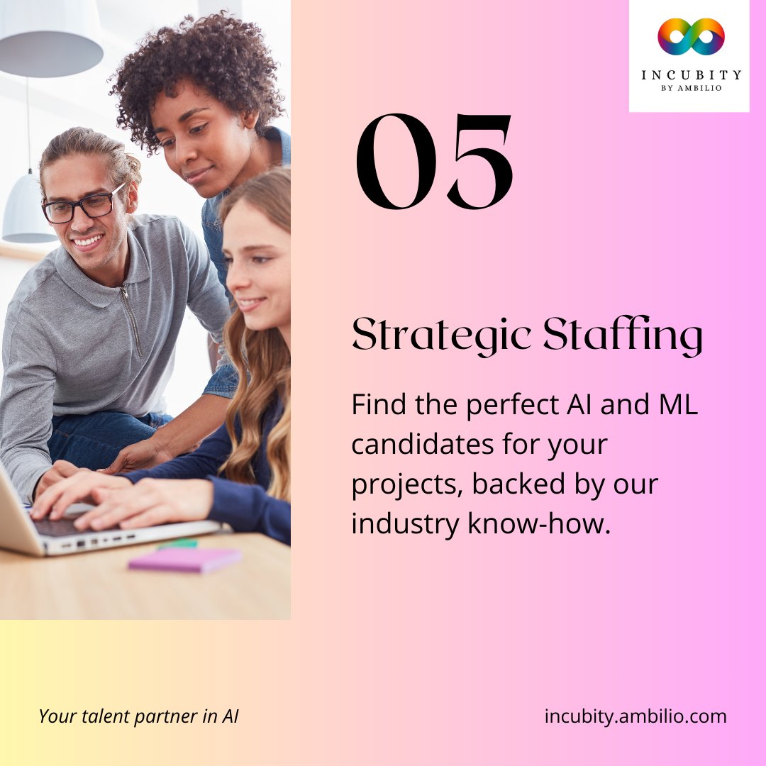 Incubity1's tweet image. 2/2

Visit us: incubity.ambilio.com

#talentbuilding #hr #corporatetraining #artificialintelligence #machinelearning