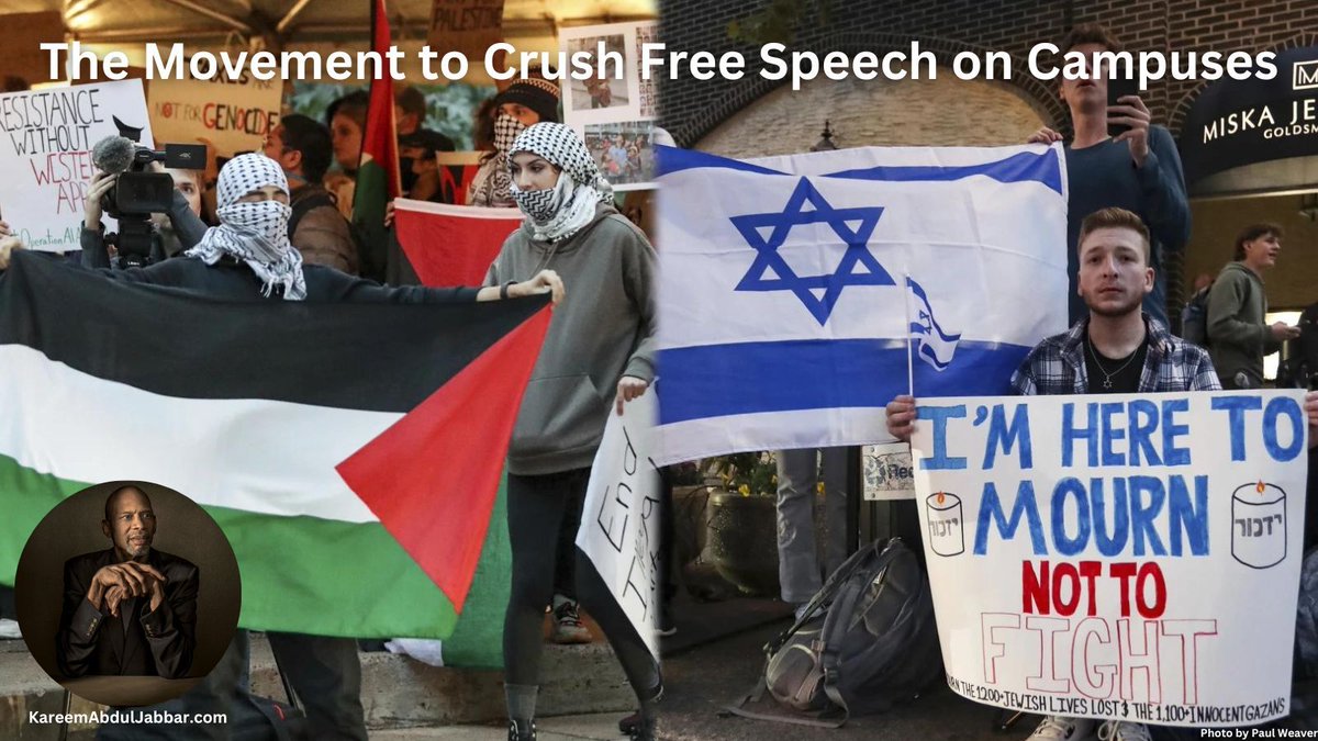 What I'm Discussing Today The Movement to Crush Free Speech on Campuses, DeSantis' Bogus Brag He Sent Military Aid to Israel, Musk's Racist Tweet Got Fact-Checked, Christians Blind to Racism and more kareem.substack.com/p/the-movement…