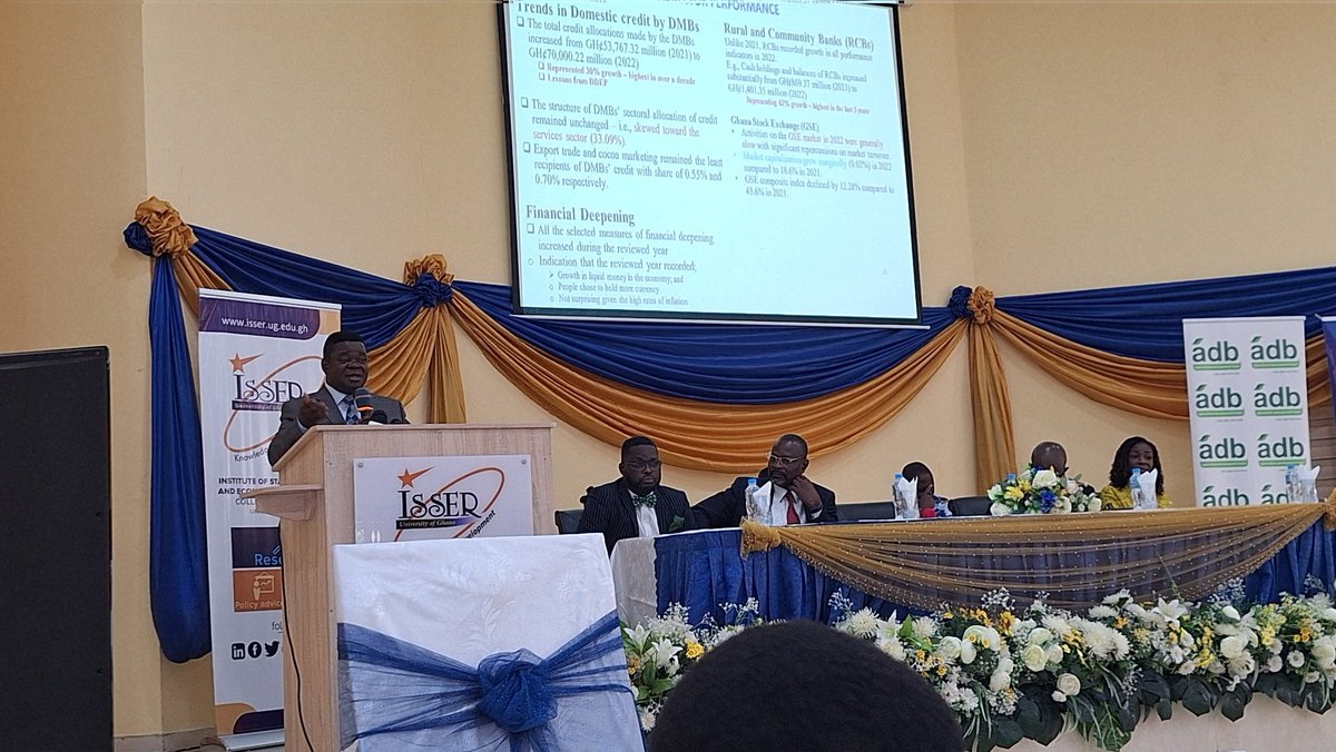 ISSERUG's tweet photo. We face a challenge because cocoa lands are now competing with illegal mining. This needs attention -- says Director @pquartey1 as part of the sectorial performance review o the agric sector. #SGER 2022. https://t.co/itlOQihb6d