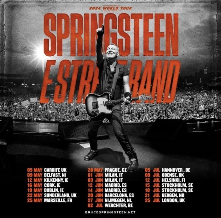 Bruce Springsteen kommer til #Odense tirsdag den 9. juli 2024 #koncert. livenation.dk/artist-bruce-s… og dr.dk/nyheder/senest…