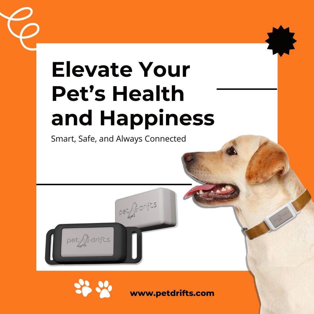 Elevate your furry friends health and happiness to new heights. PetDrifts is more than just a collar - it's peace of mind in a smart, sleek design. Tap into the future of pet care today! #petdrifts #smartpetcare #Healthypetcare #petwellness #pethealth #petsafety #pettechnology