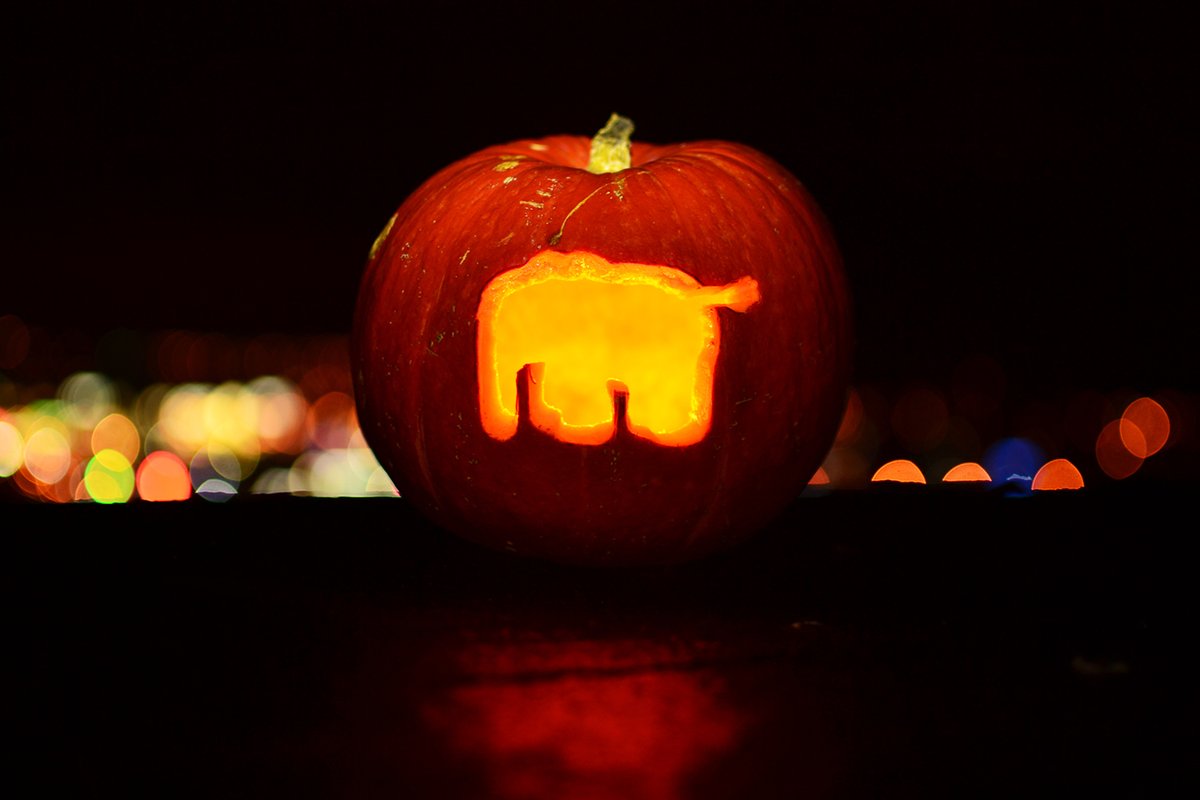 This <a href="/elephpant/">elePHPant</a> pumpkin I made in 2018, and still cannot beat it 🎃 Share yours!