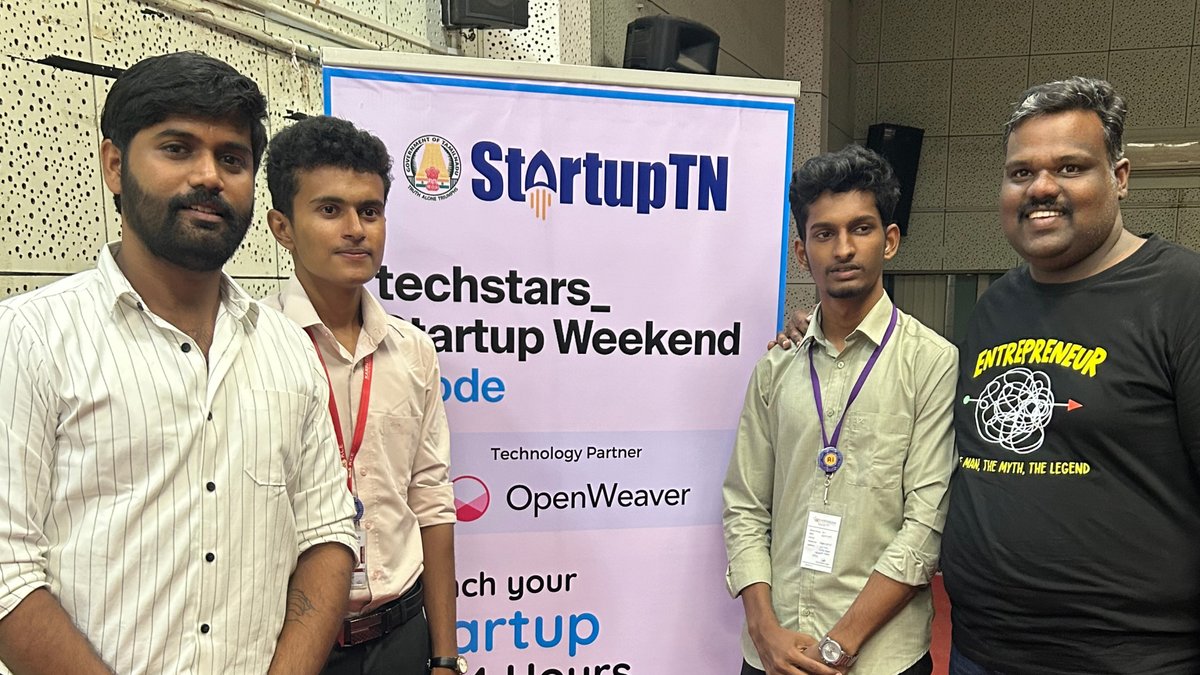 OpenWeaverInc's tweet image. The Techstars @StartupWeekend Erode with @TheStartupTN and @OpenWeaverInc concluded!🚀   

We are proud to #givefirst to the entrepreneurial community. And enable these innovators to launch their fully functional MVPs within 48 hours.

#OpenWeaver #TechstarsStartupWeekend