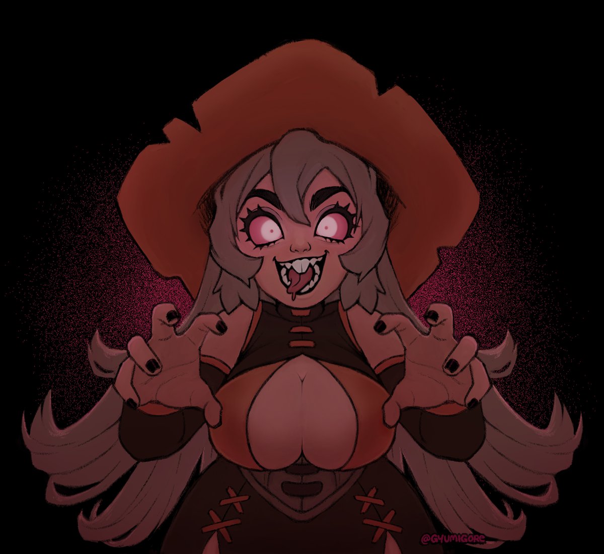 gyumigore's tweet image. The local Stinky Hollow rat witch gets really festive around this time of year 🎃

Happy Halloween!! #BOOtheArt