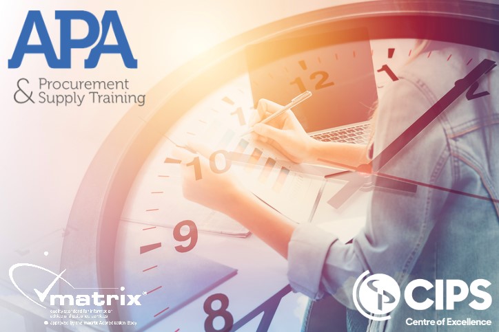 APAprocurement's tweet photo. Hurry! There's still time to enrol onto all of our standard #CIPS courses starting w/c 20th November.
Contact us NOW to secure your place hello@apatraining.co.uk
Find out more https://t.co/bZIeD5wFKH
#procurementtraining #purchasing #cpd #careerdevelopment https://t.co/QFwxzdB4BR