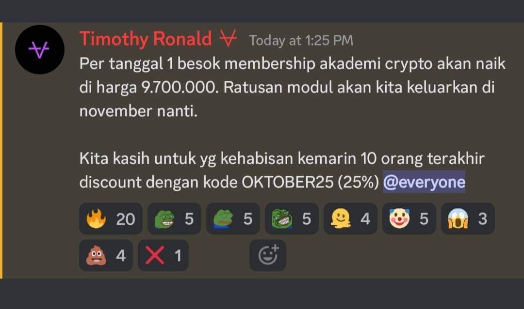 Ikutan open class boleh juga nih 🤣
Cukup $150 / orang × 100 orang aja udah $15k kan lumayan buat nyerok BETECEH akwoakwoakwo