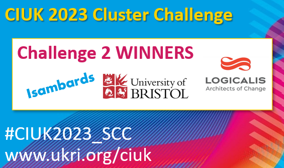 The results are in and the winners of round 2 of the #CIUK2023 Student Cluster Challenge with <a href="/Logicalis/">Logicalis</a> are... Isambards from <a href="/BristolUni/">University of Bristol</a> 🎉🎉🎉

It's the same top 3 as round 1 with Isambards, <a href="/ClusDur/">ClusDur</a> and Bath Over Flow! 

Results and leader board at... ukri.org/CIUK