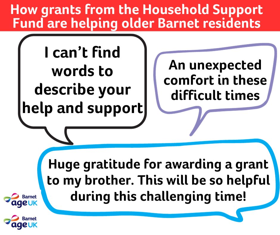 Do you know any #Barnet residents struggling to keep up with the cost of living? Our #HouseholdSupport team is busy giving out grants to people over 55 facing financial hardship, many now worried about turning on their heating. Details on our website here: ageuk.org.uk/barnet/our-ser…