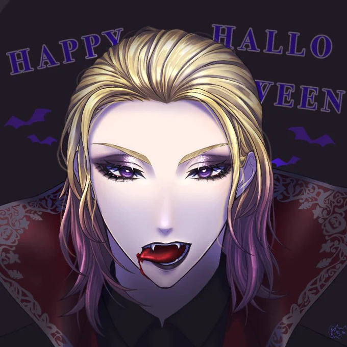 Happy Halloween  ハロウィンヴィル様 再掲 #ツイステファンアート #ツイステハロウィーン