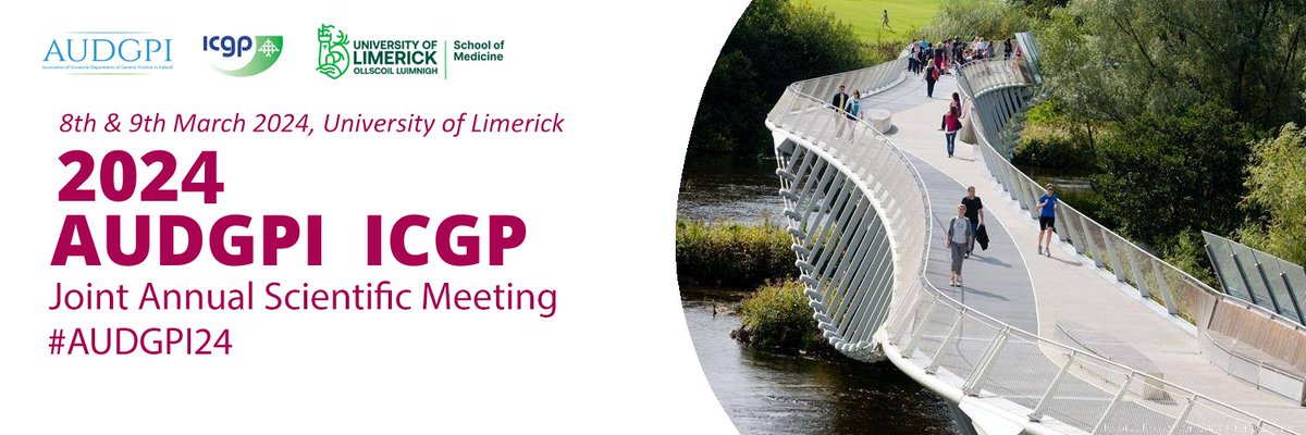 AGPI (@academic_gp_irl) on Twitter photo The @AUDGPI <a href="/ICGPnews/">Irish College of GPs</a> Annual Scientific Meeting will be taking place on 8th & 9th March 2024 in <a href="/UL/">University Of Limerick</a>! Abstract Submission now open here: forms.office.com/e/PE1ACB8ZD7 The @AUDGPI <a href="/ICGPnews/">Irish College of GPs</a> Annual Scientific Meeting will be taking place on 8th & 9th March 2024 in <a href="/UL/">University Of Limerick</a>! Abstract Submission now open here: forms.office.com/e/PE1ACB8ZD7
