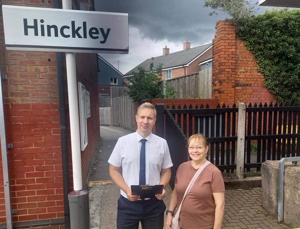Delighted that rail bosses have dropped their plans to close Hinckley’s and other stations Rail Ticket Offices. Thanks to everyone who signed the petition to save the Hinckley ticket office and who wrote in to object to the closure of the offices #SaveTicketOffices