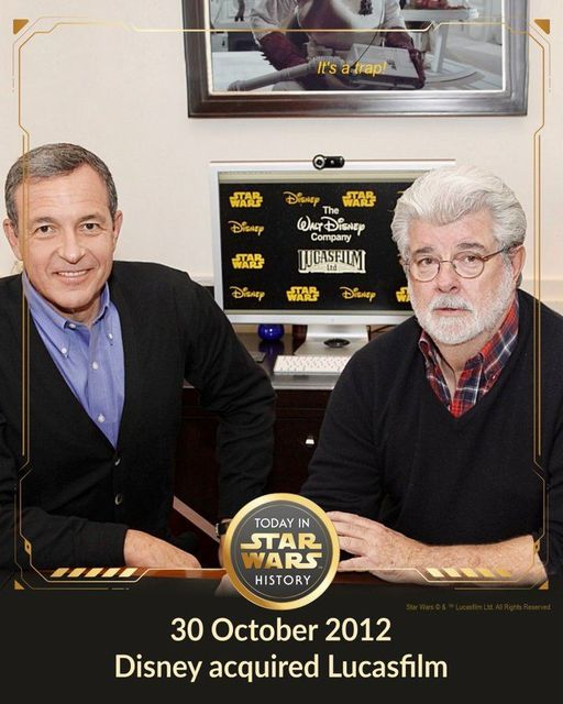 KitchenerCon's tweet photo. #DODyouKNOW ...
30 October 2012 Today in StarWars History “Its Time for me to pass Star Wars on to a new generation of filmmakers.”

#oops...lol

#GeorgeLucas #Disney #KCC2024SOON https://t.co/pVq787uxEj