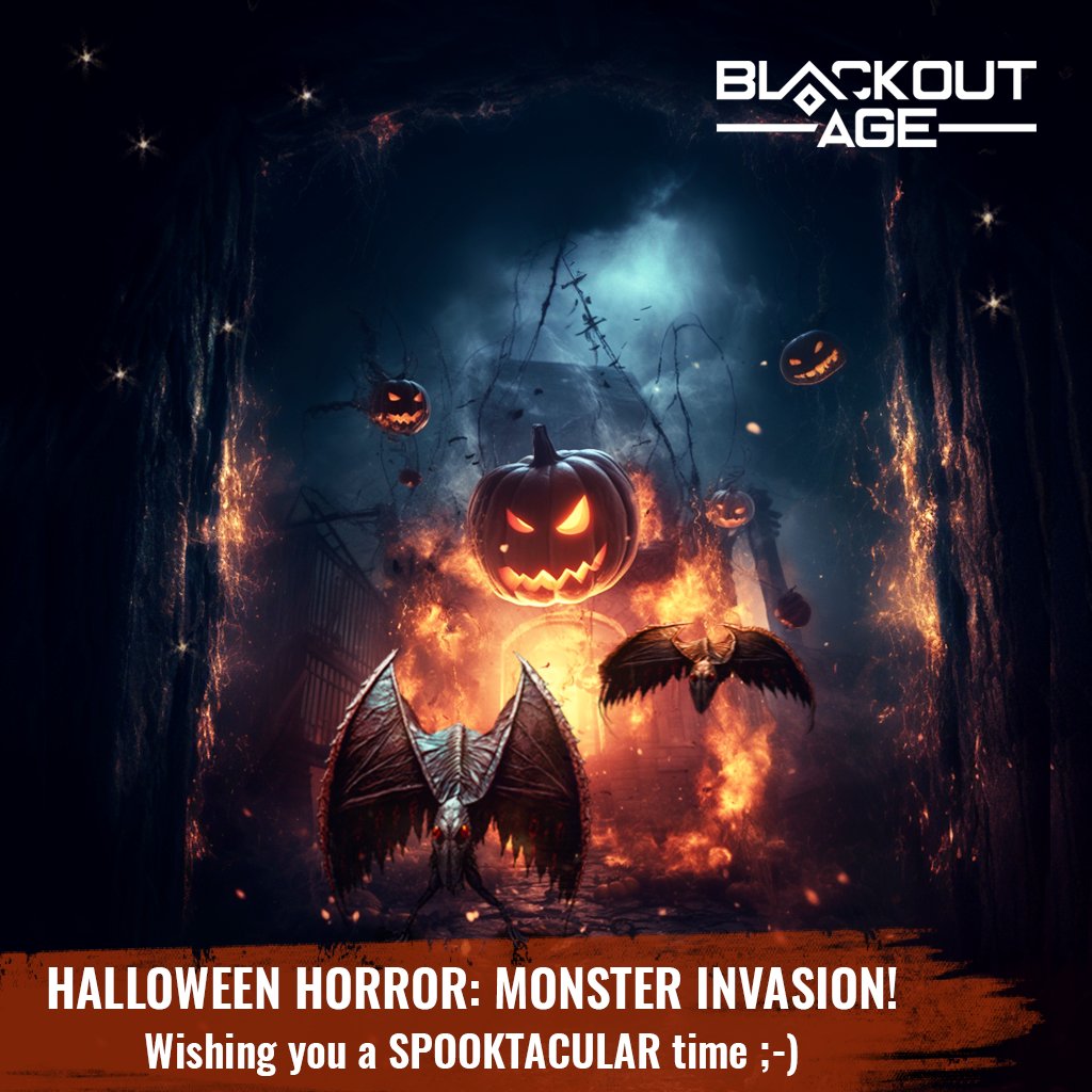 blackout_age's tweet photo. 🎃🌌 Ready for a spine-tingling Halloween in "Blackout Age"? 👻 🔥 Unearth the mysteries of the post-apocalyptic world as you battle against not only the monsters but also the terrors of the night 💀🌙 🌟 Will you survive the darkest of nights? 🕸️
#BlackoutAge #Halloween  #RPG https://t.co/bz5S5PwZVh