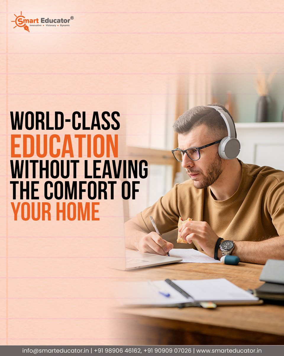 smart_educator's tweet image. Say goodbye to travel hassles and relocation costs. 🌍 With online education, you can unlock top-tier learning right from your own space! 🏡

Contact us now to learn what your next step should be !
📞 9890646162,9090907026

#smarteducator #onlineclasses2023 #onlinestudymaterial