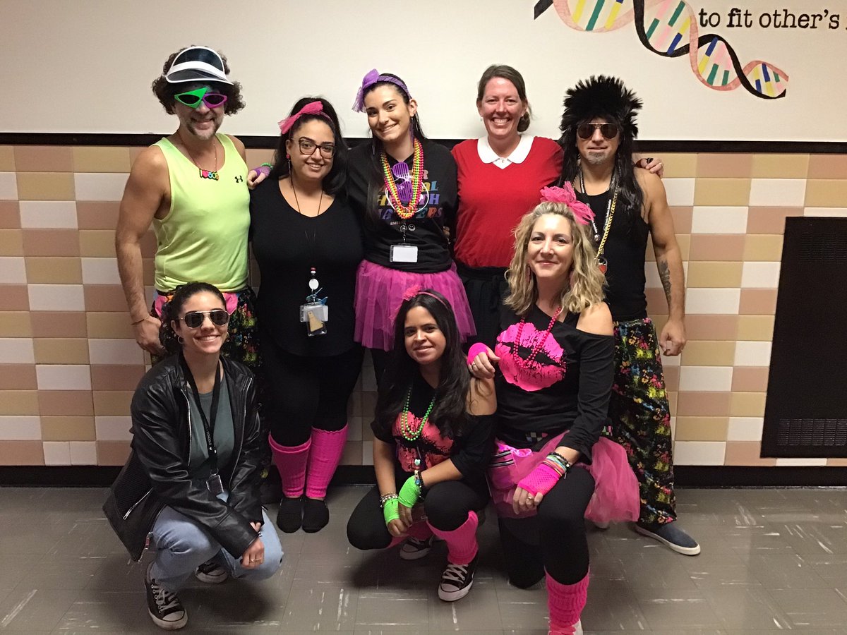 Science Department has gone 80’s!! Happy Halloween! 🎃👻💀#mineolaproud #mineolahs