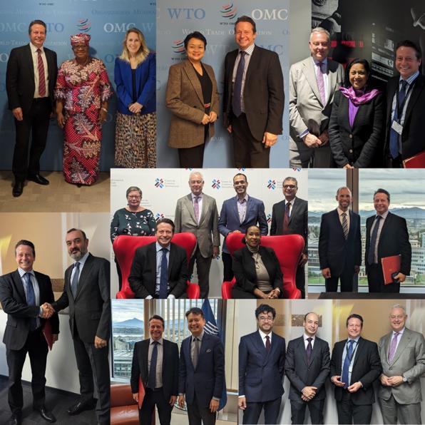 🤝Just wrapped up a series of positive meetings with global @WTO ambassadors.
 
The UK has a key role to play at the @WTO to defend free and fair trade so it was great to discuss important issues from agriculture to e-commerce ahead of the upcoming #MC13🌽💻