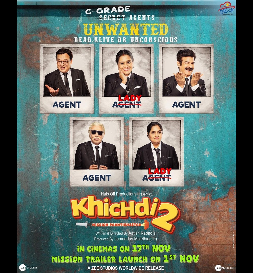 #Khichdi2 this Diwali Holidays. In cinemas from 17th November
#Khichdi2ThisDiwali #Khichdi2InCinemas #Khichdi2Trailer #PratikGandhi #KirtiKulhari #SupriyaPathak #Trailers #Trailer @aatishkapadia @hatsoffproduction @khichdithemovie #Twitter  #bollywood #SharePost #followers