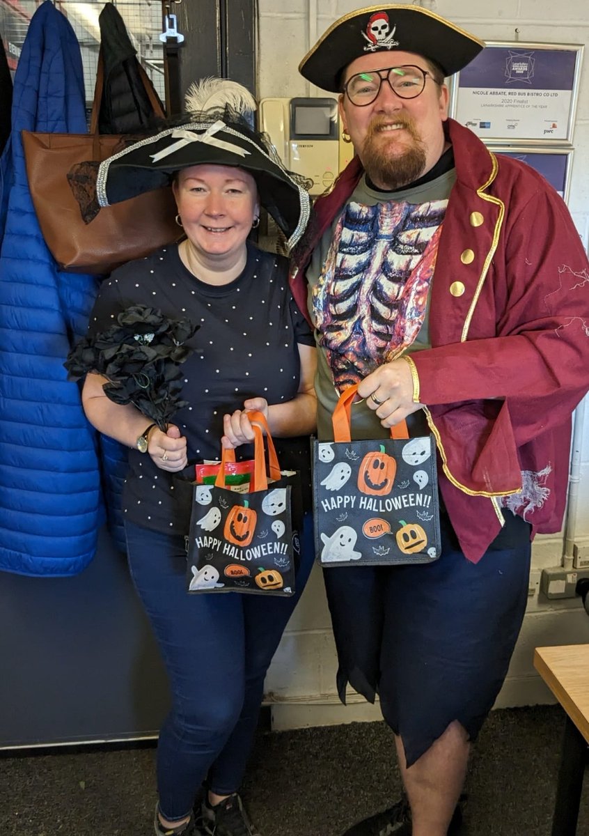 Happy Halloween from everybody at Red Bus Bistro we hope you have a spooktacular day.

We have pirate pete and his ghostly crewmates in the booking office today answering all your questions.