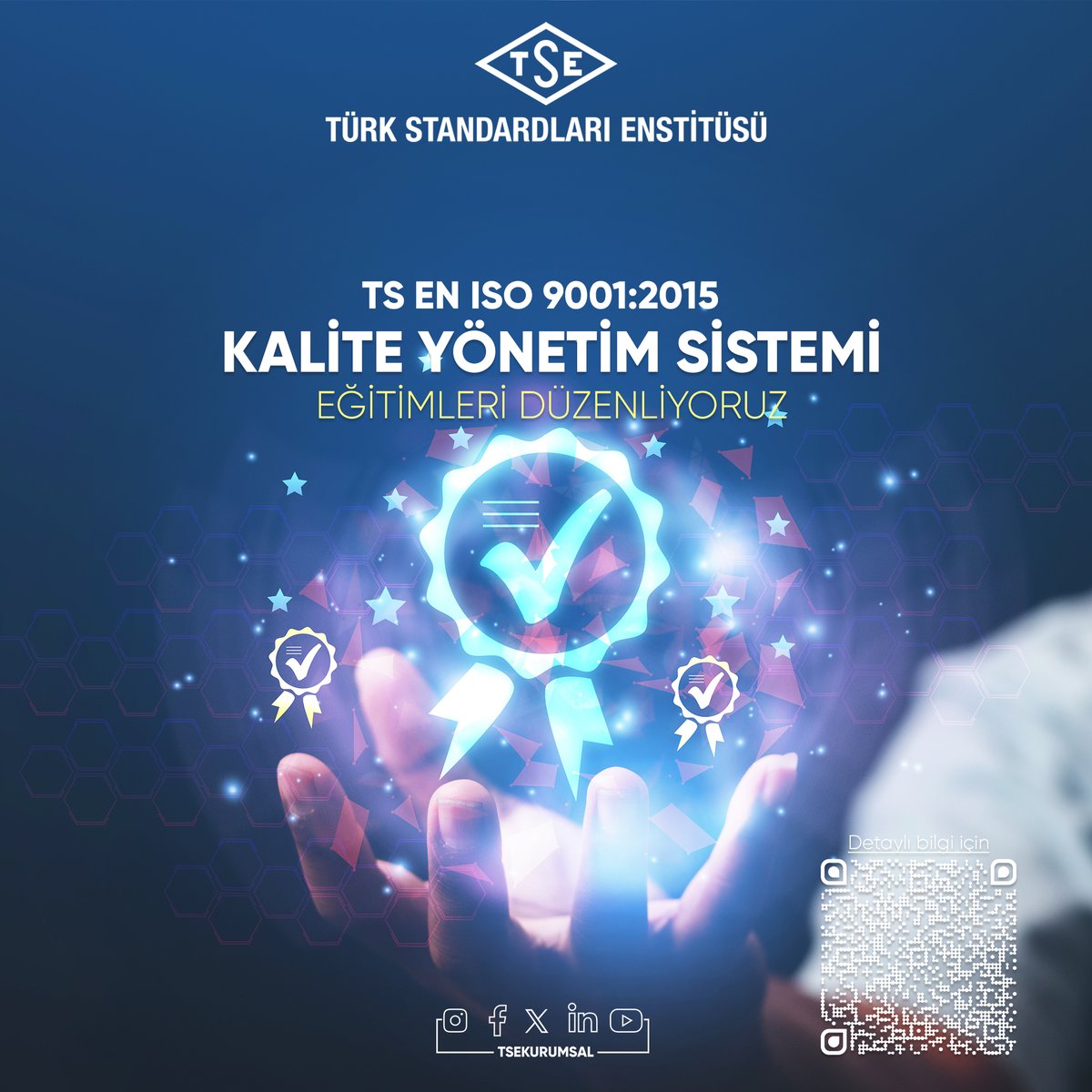 TSEKurumsal's tweet photo. 📣 TS EN ISO 9001:2015 Kalite Yönetim Sistemi Eğitimleri düzenliyoruz.

🗓️ Eğitim Tarihi: 6 - 10 Kasım 2023

Detaylı bilgi ve başvuru için👇 
https://t.co/cs8BCkGHki