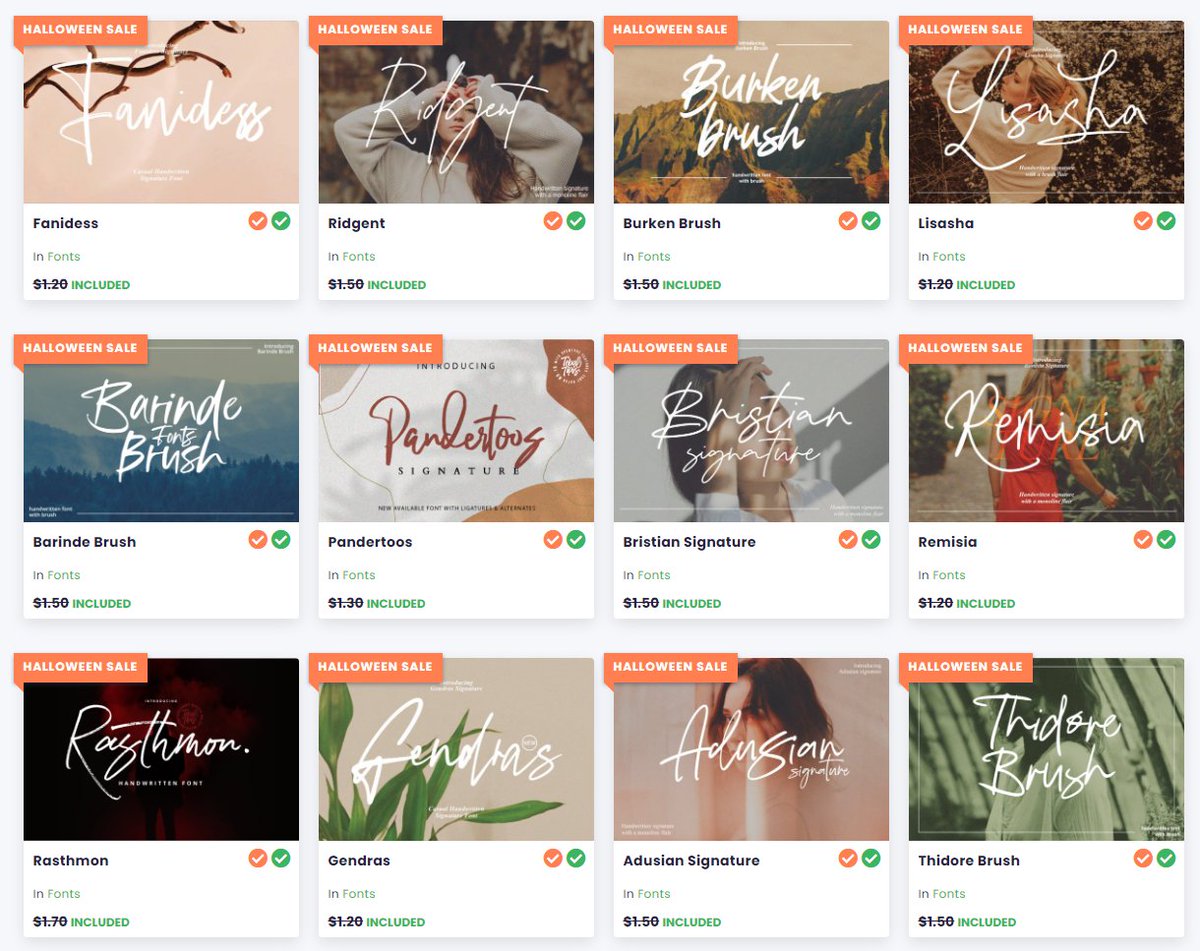 영문폰트 111종과 이미지 소재 24종을 기간 한정으로 무료 배포 중입니다!
creativefabrica.com/product/the-am…
상업적 이용도 가능~~!!! 
이미지소재는 목업, 그라데이션, 텍스쳐 등이 들어있다구 합니다!