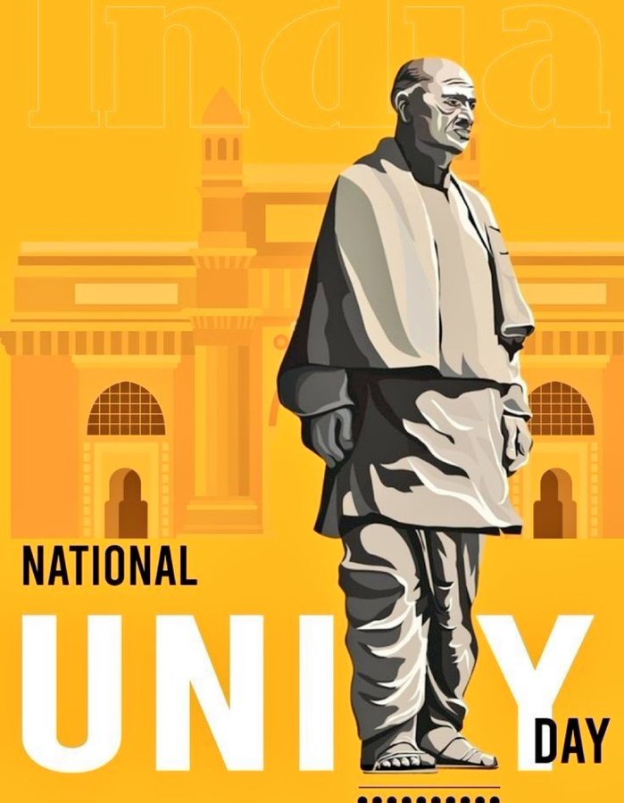 On National Unity Day, we remember the Iron Man of India, Sardar Vallabhbhai Patel. His vision, determination and unwavering commitment to uniting our nation continue to inspire generations. Let us carry the torch of unity forward in his honour. 
 #NationalUnityDay2023…