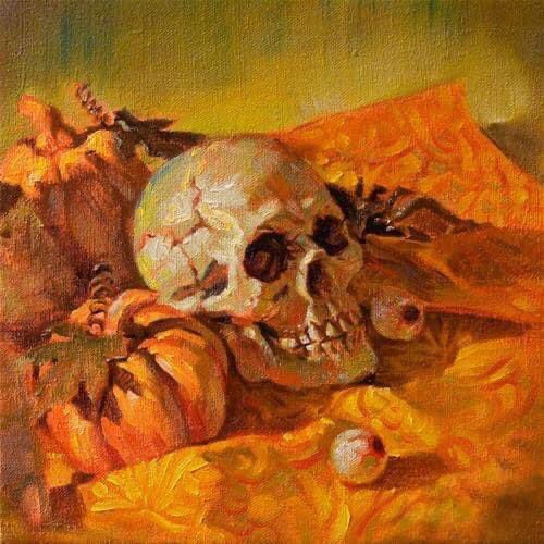 Happy Halloween! 
#stilllifepainting #oilonlinen