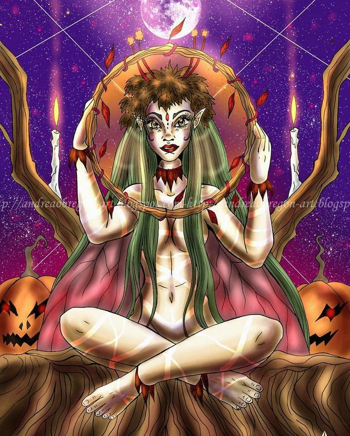 AndreaObre_Art's tweet photo. Feliz #Samuin #Samhain #Halloween 💢🎃🔥

#Cantabria #ilustracion #AndreaObregonArt https://t.co/FNCFfTcHvt